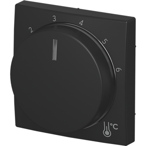 ABB Busch-Jaeger cpl v thermostaat 1094/97U SI-B-matzwart - 9paa00000350308 - 20088556