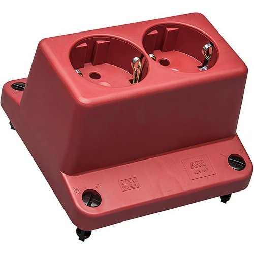 ABB Installatiedozen en -kasten Deksel 3640 met 2-voudige WCD, rood  gerecycled kunststof - 9paa00000351268 - 20087363