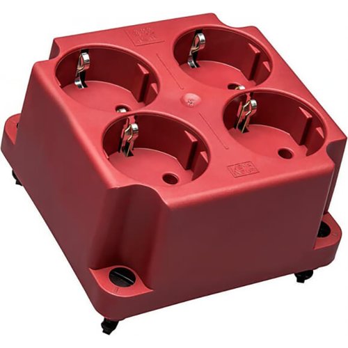 ABB Installatiedozen en -kasten Deksel 3640 met 4-voudige WCD, rood  gerecycled kunststof - 9paa00000351269 - 20087366