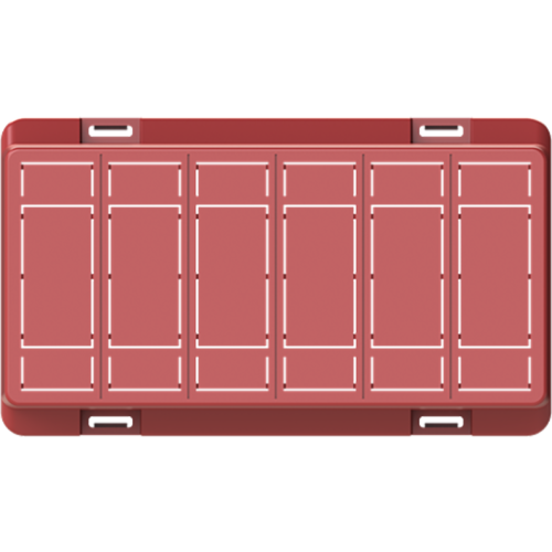 ABB Installatiedozen en -kasten Deksel 3611 rood met uitbreekpoorten voor GST18 chassisdelen gerecycle - 9paa00000351278 - 20087450