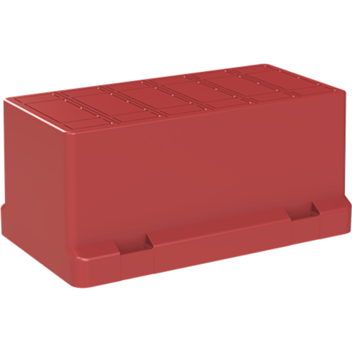 ABB Installatiedozen en -kasten Deksel 3611 rood met uitbreekpoorten voor GST18 chassisdelen gerecycle - 9paa00000351280 - 20087450