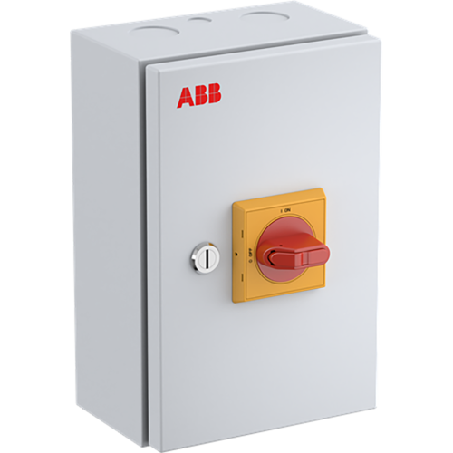 ABB Componenten OTL40GBA6M Onderhoudsschakelaar steel sheet, 40A, 6P, geel/rode hendel - 9paa00000352049 - 20211917