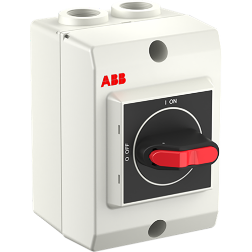 ABB Componenten OTP16GKL3M Onderhoudsschakelaar plastic, 16A, 3P, zwarte hendel, compa - 9paa00000352052 - 20211743