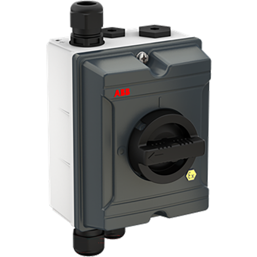 ABB Componenten OTA25GS3BX ATEX EMC Onderhoudsschakelaar ATEX, aluminium, 25A, 3P, zwa - 9paa00000352076 - 20211923