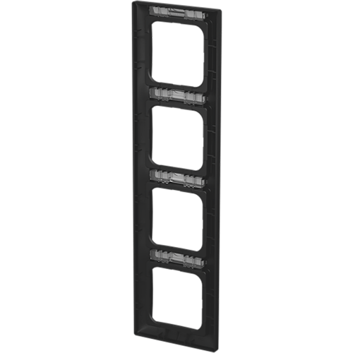 ABB Busch-Jaeger tekstafdekraam 4-voudig verticaal SI-B-matzwart - 9paa00000352166 - 20089762