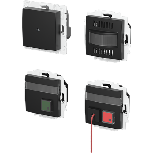ABB Busch-Jaeger Miva-toiletset VDE0834 SI-B-matzwart - 9paa00000352179 - 20091237
