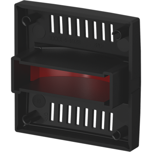 ABB Busch-Jaeger Infoline cpl lens rood+transp SI-B-matzwart - 9paa00000352183 - 20088210
