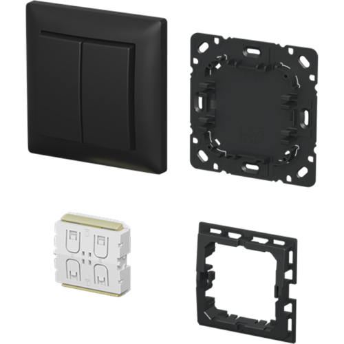 ABB Busch-Jaeger FoH-schakelaarset SI-B-matzwart - 9paa00000352455 - 20090894