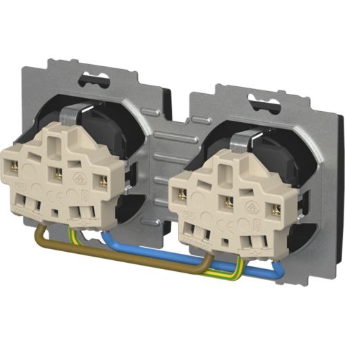 ABB Busch-Jaeger wcd ra kv dubbel hor cpl inb SI-B-matzwart - 9paa00000352959 - 20172385