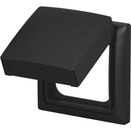 ABB Busch-Jaeger tussenring klapdeksel SI-B-matzwart - 9paa00000352978 - 20088604