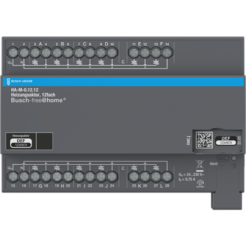 ABB Busch-Jaeger FaH verwarmingsaktor 230V 12-v DIN-rail - 9paa00000367905 - 20194609