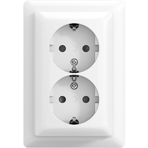 ABB Busch-Jaeger wcd ra kv dubbel + plaat opb b-AP+ alpine wit - 9paa00000370693 - 20196846