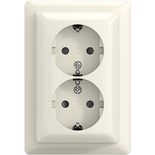 ABB Busch-Jaeger wcd ra kv dubbel + plaat opb b-AP+ wit - 9paa00000370694 - 20196847
