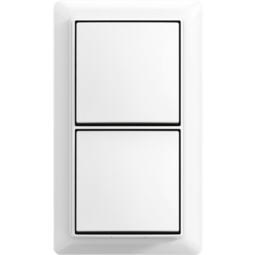 ABB Busch-Jaeger schak wis/wis + plaat opb b-AP+ alpine wit - 9paa00000370705 - 20196858