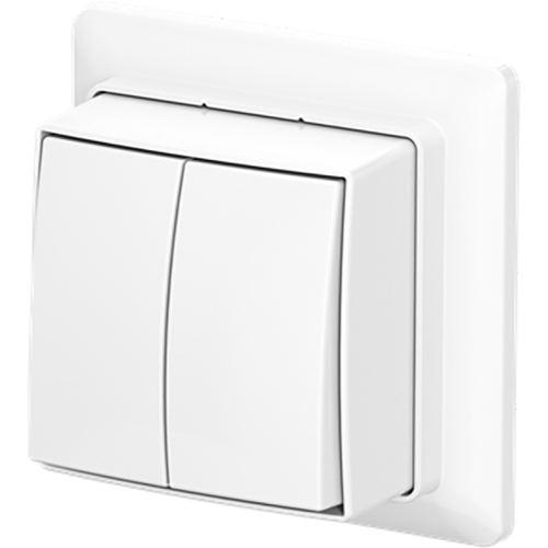 ABB Busch-Jaeger schak serie + plaat opb b-AP+ alpine wit - 9paa00000370719 - 20196840