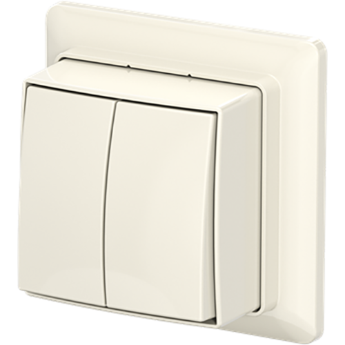 ABB Busch-Jaeger schak serie + plaat opb b-AP+ wit - 9paa00000370720 - 20196841