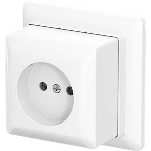 ABB Busch-Jaeger wcd + plaat opb b-AP+ alpine wit - 9paa00000370723 - 20196844