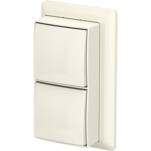ABB Busch-Jaeger schak wis/wis + plaat opb b-AP+ wit - 9paa00000370738 - 20196859