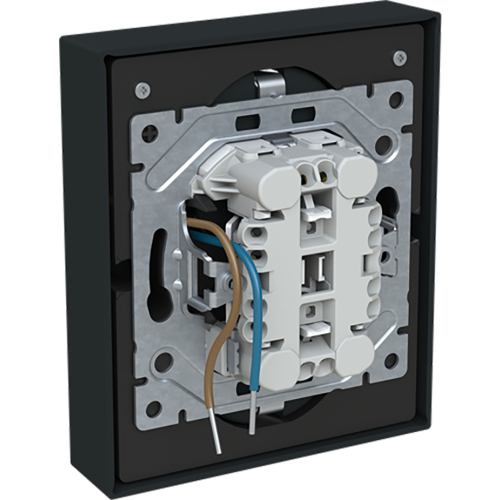 ABB Busch-Jaeger wcd ra dubbel kv + USB-C/C inbouw Future mat zwart - 9paa00000374238 - 20196830