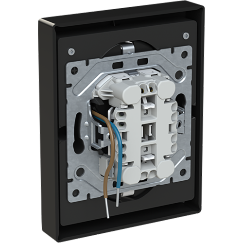ABB Busch-Jaeger wcd ra dubbel kv + USB-C/C inbouw Balance mat zwart - 9paa00000374280 - 20196834