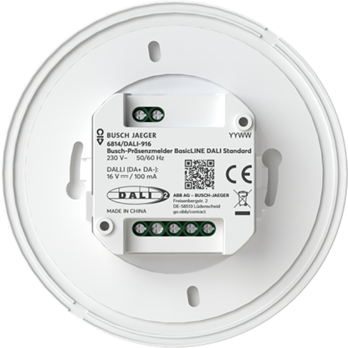 ABB Busch-Jaeger Aanwezigheidsmelder BasicLINE Standaard DALI 2 10 m wit - 9paa00000374483 - 20202486