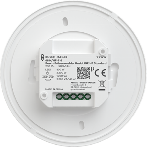 ABB Busch-Jaeger Aanwezigheidsmelder BasicLINE Standaard 10 m wit - 9paa00000374557 - 20202485