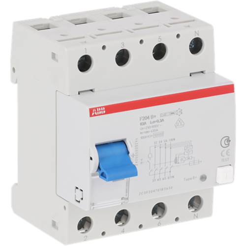 ABB Componenten Aardlekschakelaar F204B+63/0,3 - 9paa00000377858 - 20202503