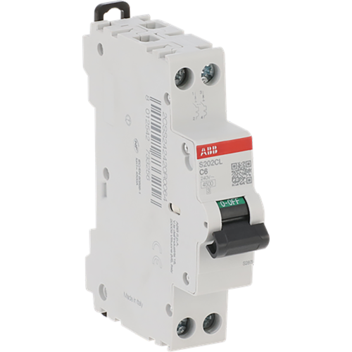 ABB Componenten MCB - 200C - 2P - 6 A - C - (230 V) 4.5 Ka - 9paa00000379365 - 20209819