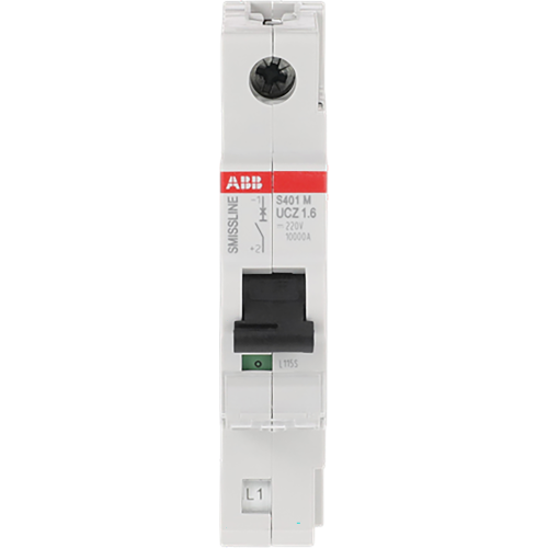 ABB Componenten Installatieautomaat 1 polig, UC-Z kar., 1,6A, 10kA - 9paa00000383177 - 20113031