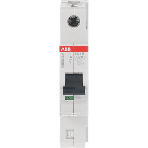 ABB Componenten Installatieautomaat 1 polig, UC-Z kar., 0,5A, 10kA - 9paa00000383185 - 20113033