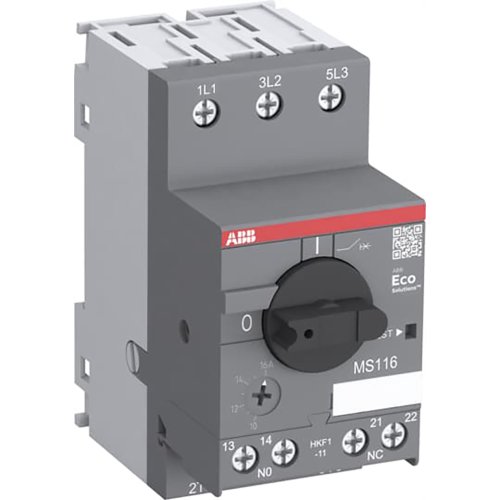 ABB Componenten Motorbeveiligingsschakelaar MS116 serie 0,4-0,63A, HKF1-11 gemonteerd - 9paa00000390009 - 20202490