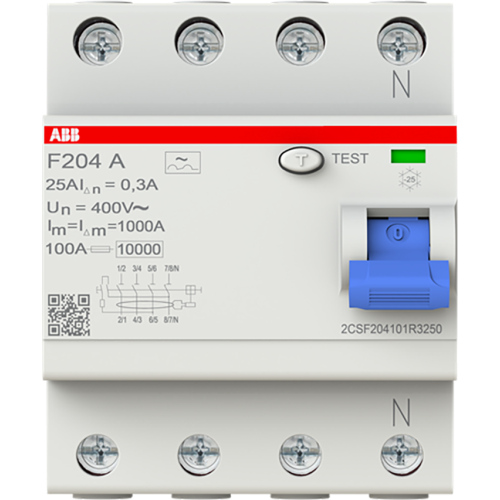 ABB Componenten Aardlekschakelaar 4p 25 A 300mA - 9paa00000397366 - 20124003
