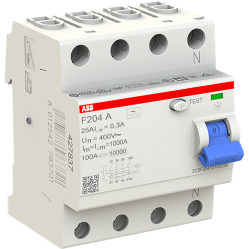 ABB Componenten Aardlekschakelaar 4p 25 A 300mA - 9paa00000397368 - 20124003