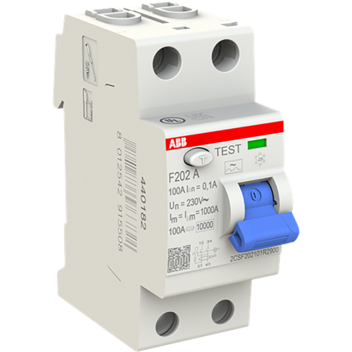 ABB Componenten Aardlekschakelaar 2P, 100A, 100mA, A type - 9paa00000397566 - 20123940