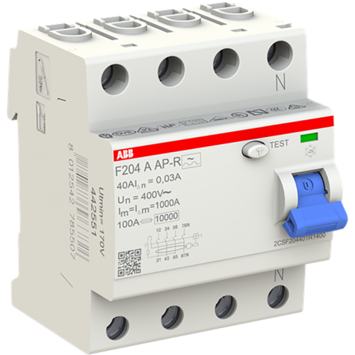ABB Componenten Aardlekschakelaar vertr. 40 A 30mA - 9paa00000398067 - 20124055