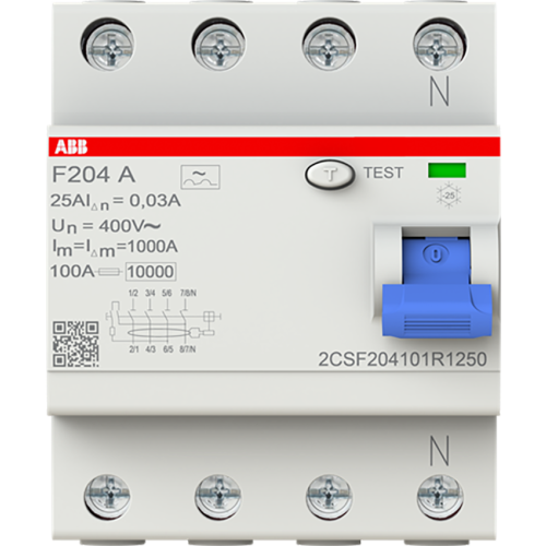 ABB Componenten Aardlekschakelaar 4p 25 A, 30mA - 9paa00000398086 - 20123991