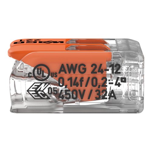 WAGO 2v verb.klem met clip a 100 stuks 221-412 - A6a3f2ba 8198 48c2 b395 966d3db2ba96 - 5035732