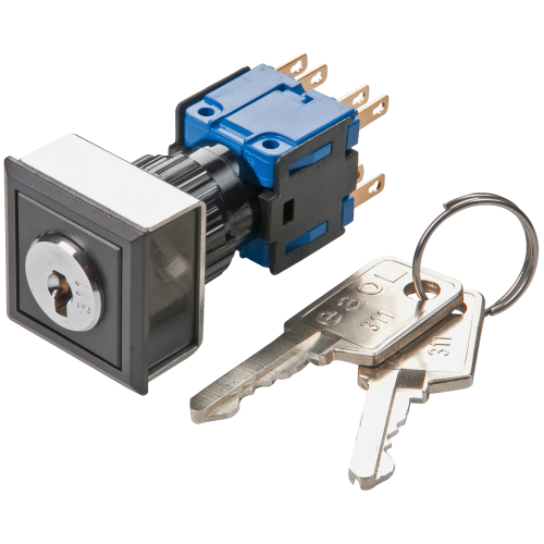 EAO Keylock switch 3 pos. flush main-0-main SAE 2NC+2NO ST/PT 24x24  C+A+B - Ad3689da33a6a6650b790c300ba3f7ef - 20043007