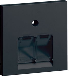 TEHALIT centraalplaat 2x rj45 zwart GZUAE2A9011 - Aef6329d21621236cda0c172f3048401 - 2146907