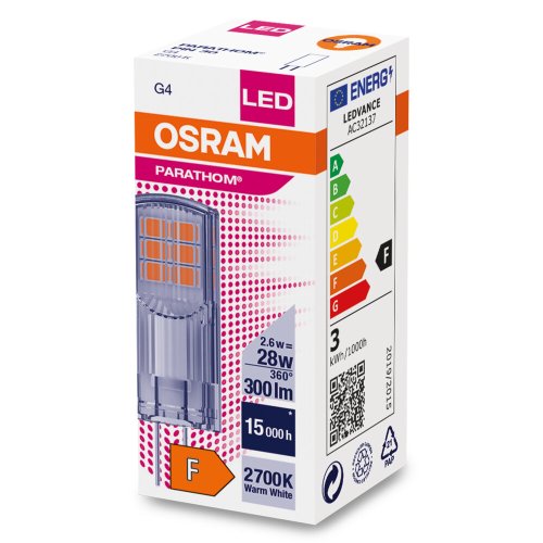 OSRAM parathom led lamp g4 2,6w 2700k 300lm - Asset 13030165 - 11003161