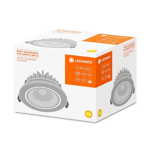 OSRAM ledvance spot 8w 3000k wit 4058075126848 - Asset 3383012 - 9311517