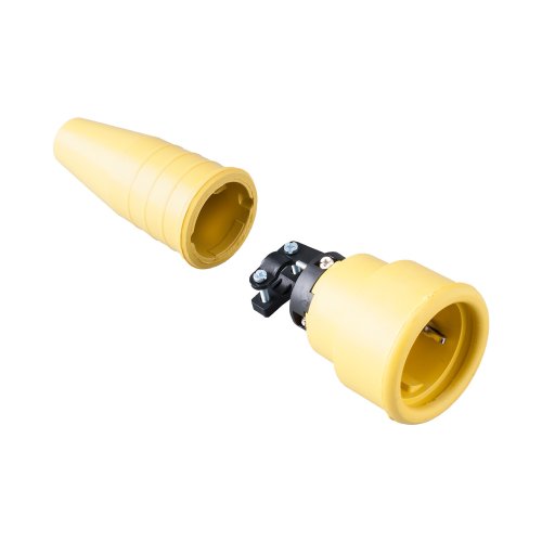Keraf Volrubber koppelcontactstop 16A 250V~ randaarde geheel geel - B0a737a5a8ffcbaea772c1c7d2bd96a8 - 20212220