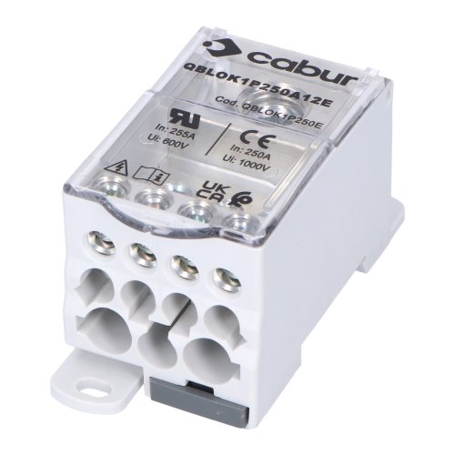 CABUR verdeelblok 250a 1000v 1x120 2x35 5x16 4x10mm&sup2; - B38f0bfb d895 460a b2de e62bcb178535 - 11004292