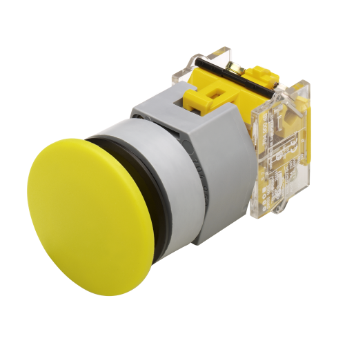EAO Drukknop (puls) met paddestoellens geel - Bc6ca119bab29ea9c86b6eec4f456619 - 20043741