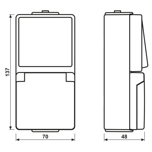 Jung Combinatie wissel WG600 met R/A - Bm 676w - 20014908