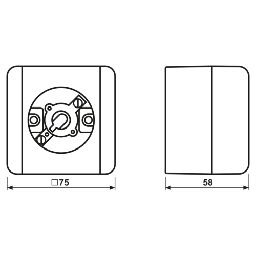 Jung Lichtsignaal WG800 E10 met onderkast - Bm 837 10w - 20015030
