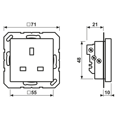 JUNG british standard wcd inb wit A3521WW - Bm a3521 - 11001118