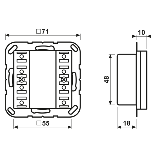 Jung Tastsensor 24VAC/DC 8-voudig A(S)500 - Bm a5074tsm - 20015783