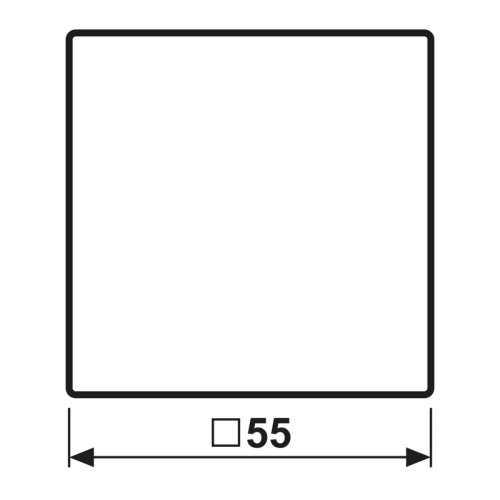 Jung LB taster A 1v stand. slv. sneeuwwit mat - Bm a590 - 20015629
