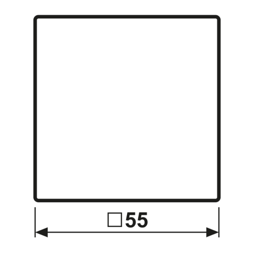 Jung Schakelwip A500 transparant v.schakelaar - Bm a590nagl - 20016128